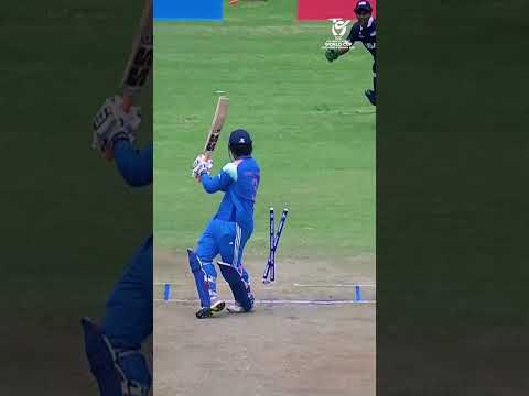 Ritvik Appidi walked the walk with Vaibhav Sooryavanshi's wicket 💪 #U19WorldCup #CricketShorts