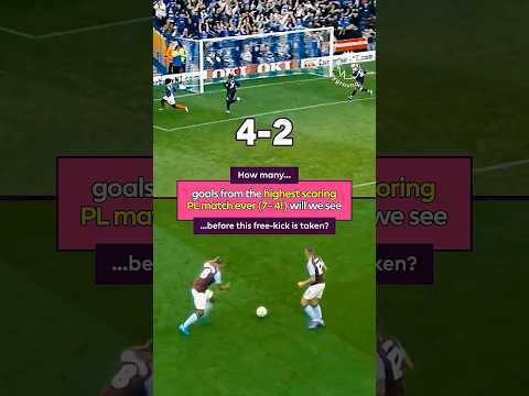 The Highest Scoring Premier League Match vs The Slowest Free-Kick?