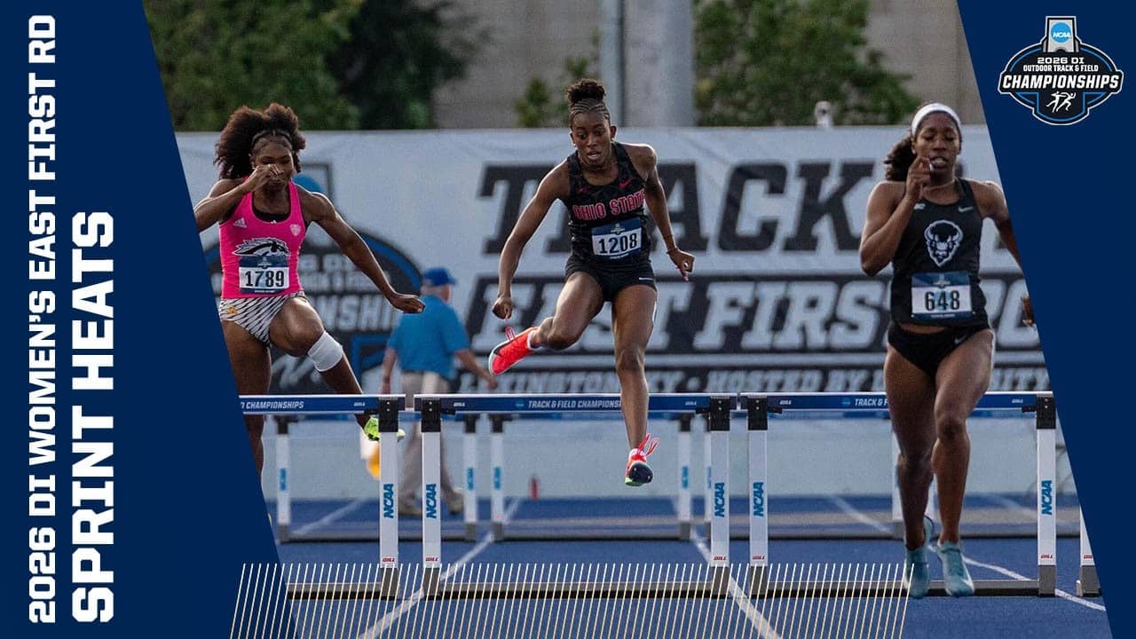 Every women's sprint heat from the 2026 NCAA DI East First Round track and field meet