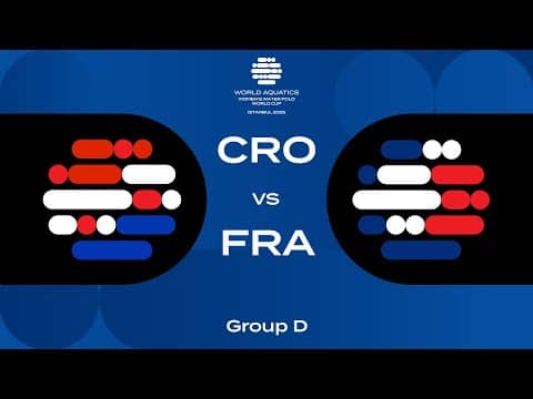 Croatia vs France | Group D | Women's Water Polo World Cup 2025 | Division 2 | Istanbul