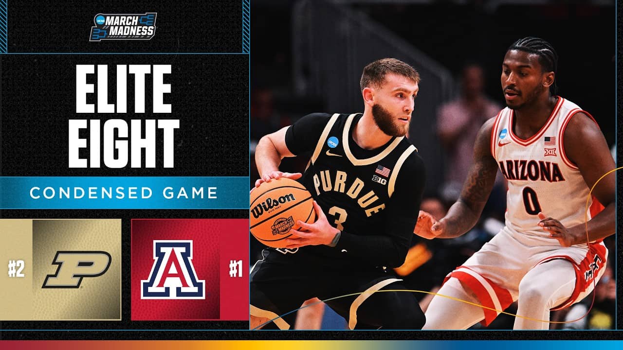 Arizona vs. Purdue - Elite Eight NCAA tournament extended highlights