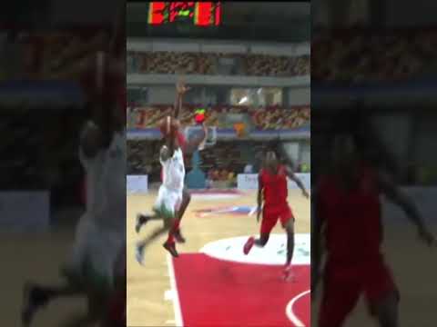 The block was so crazy he even jumped over the player 😳 #AfroBasket