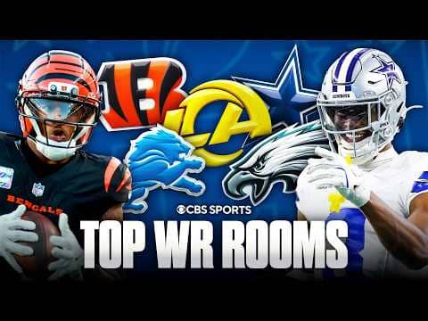 Top 5 NFL wide receiver rooms entering 2026 ✅