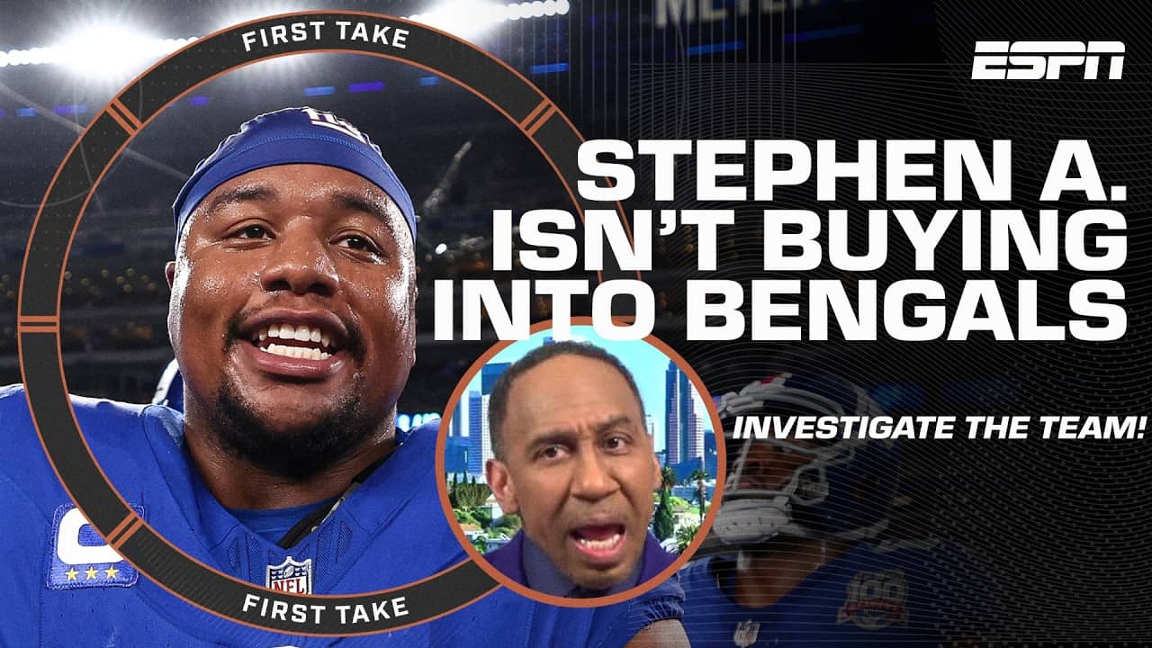 Stephen A. DOESN’T TRUST the Bengals are ‘fully right’ after Dexter Lawrence II trade | First Take