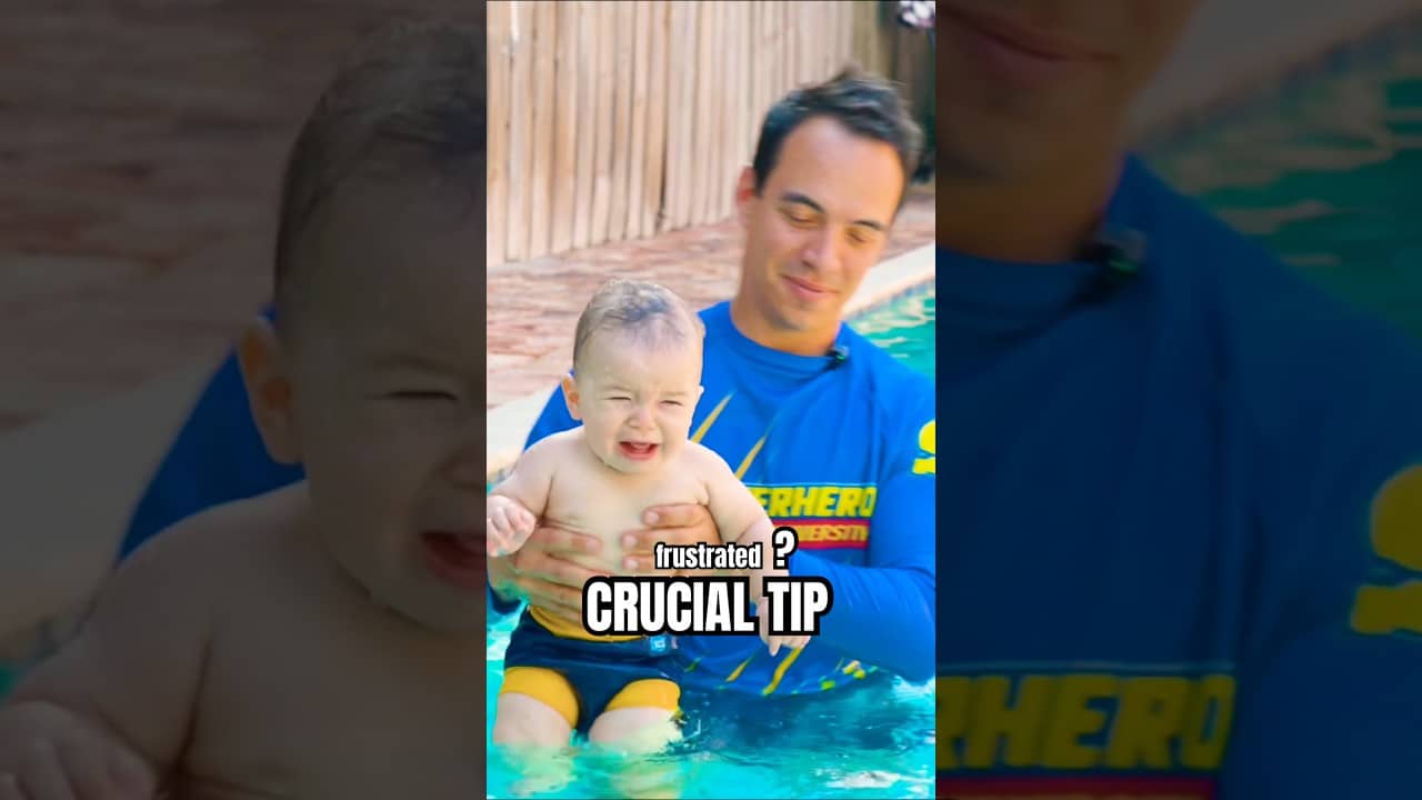 Teach Baby how to Swim (When Frustrated)