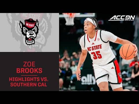 NC State Zoe Brooks Highlights vs. USC