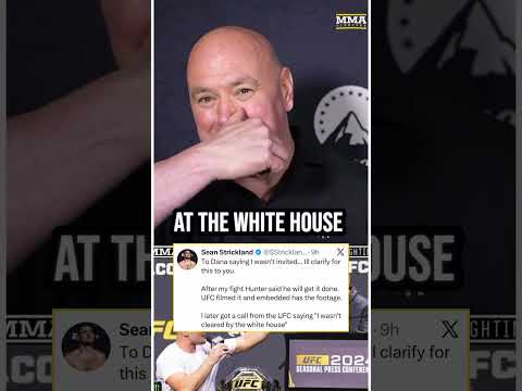 Sean Strickland RESPONDS to Dana White saying he wasn’t banned from UFC White House | MMA Fighting