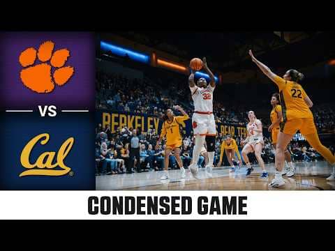 Clemson vs. Cal Condensed Game | 2025-26 ACC Women's Basketball