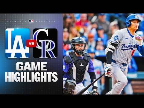 Dodgers vs. Rockies Game Highlights (4/18/26) | MLB Highlights