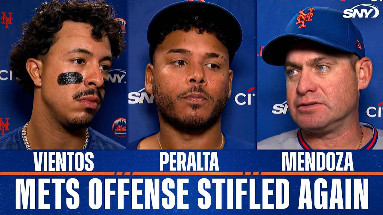 Carlos Mendoza, Freddy Peralta and Mark Vientos on Mets struggles in second straight loss to Marlins