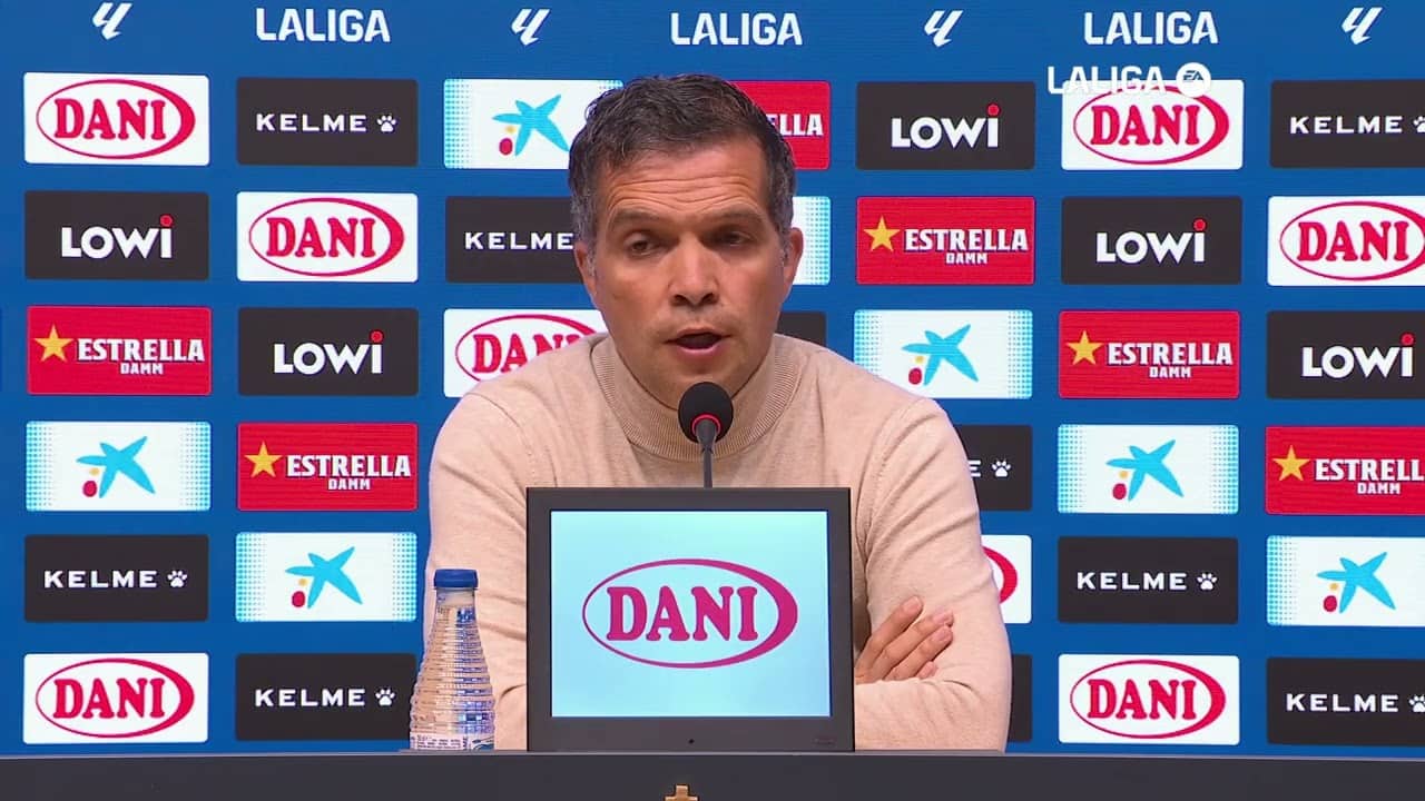 Rueda de prensa de Luís Castro tras el encuentro RCD Espanyol-Levante UD