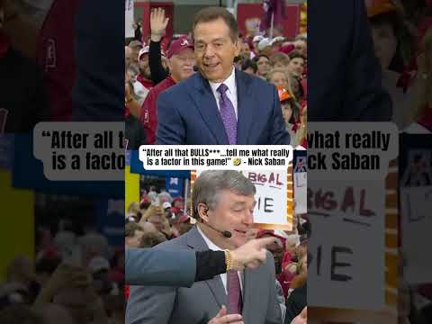 Saban is on one in Atlanta 😅