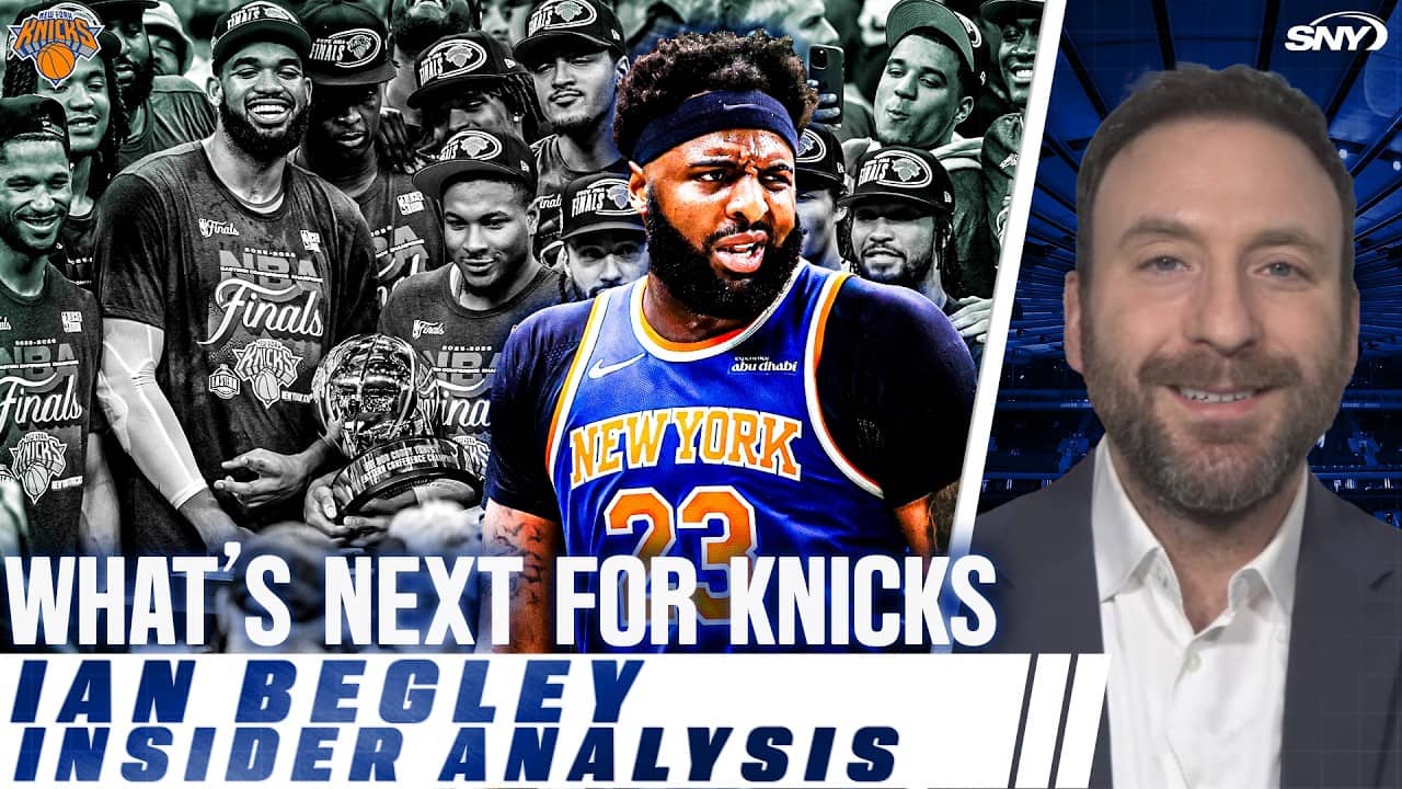 Ian Begley on Mitchell Robinson “pushing to play” for Knicks in Game 1 of NBA Finals | SportsNite