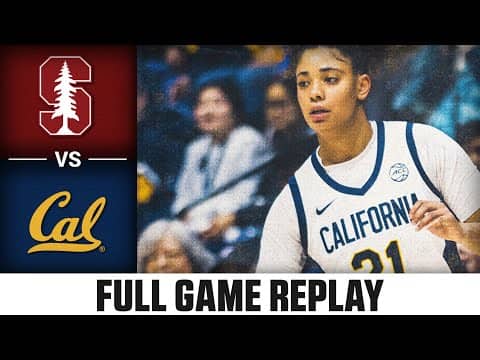 Stanford vs. Cal Full Game Replay | 2025-26 ACC Women's Basketball