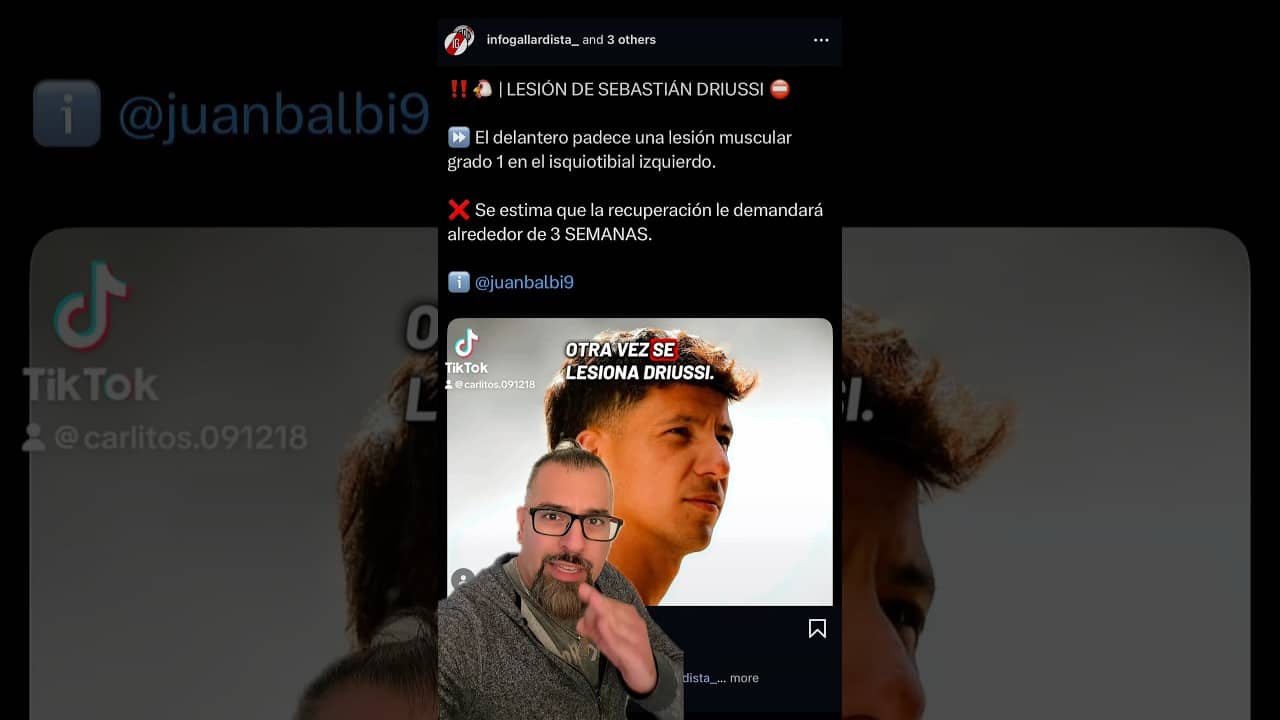 OTRA VEZ SE LESIONA DRIUSSI 🤬🤦🏻‍♂️🤷🏻‍♂️ || @carlitos91218