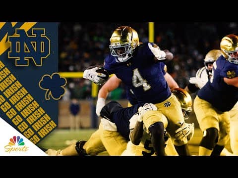 Notre Dame's Jeremiyah Love impresses vs. Navy | COLLEGE FOOTBALL HIGHLIGHTS | NBC Sports