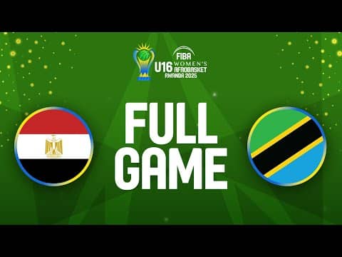 LIVE - Egypt v Tanzania | FIBA U16 Women's AfroBasket 2025 | Quarter-Finals