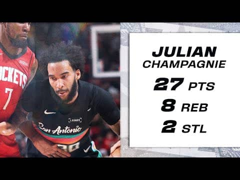 Stephon Castle 13 PTS, 8 AST, 7 REB Highlights vs Houston Rockets