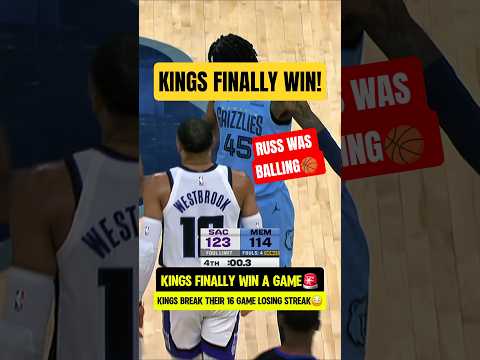 Russ BREAKS Kings losing streak👀