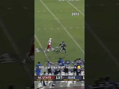 He turned on the jets 😮‍💨 #dukebluedevils #accfootball #collegefootball