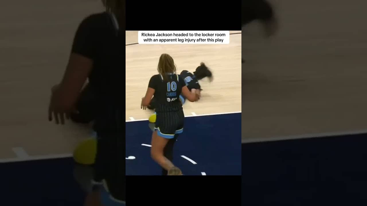 Rickea Jackson went down with an injury.