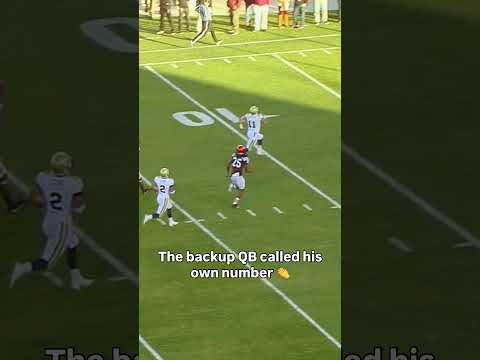 He went all the way 😱 #georgiatech #accfootball #collegefootball