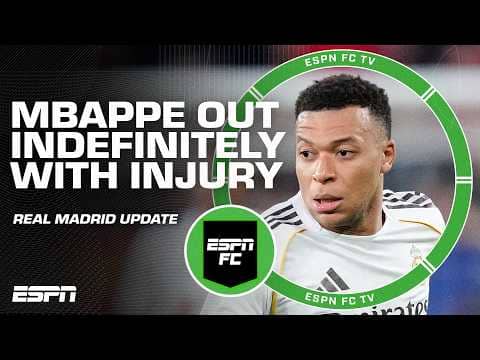 NO TIMETABLE for Kylian Mbappe's knee injury 🚨 Julien Laurens reports | ESPN FC