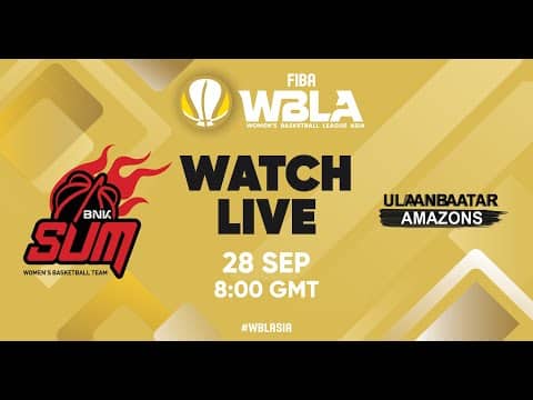 LIVE - BNK Sum v Ulaanbaatar Amazons | Women's Basketball League Asia 2025 | 3RD PLACE GAME