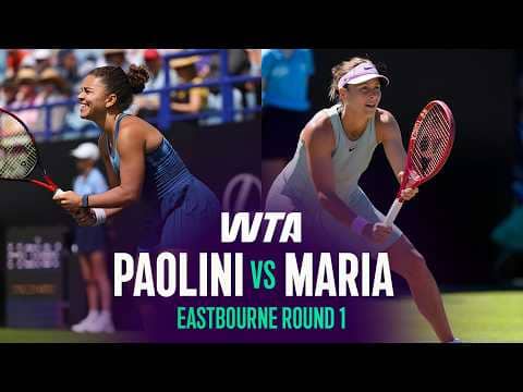 Jasmine Paolini vs. Tatjana Maria | 2026 Eastbourne Round 1 | WTA Match Highlights