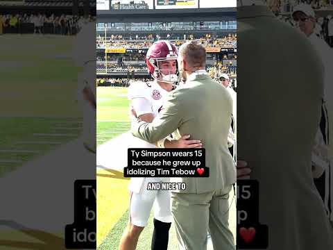 Ty Simpson 🤝 Tim Tebow