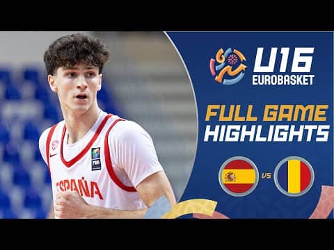 Spain 🇪🇸 vs Romania 🇷🇴 | Highlights | FIBA U16 EuroBasket 2025
