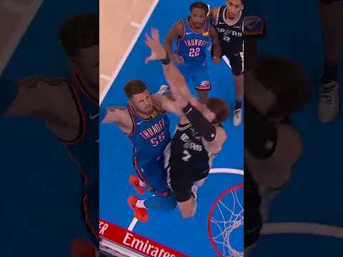 LUKE KORNET BLOCK OMG #spurs #nba #playoffs #lukekornet