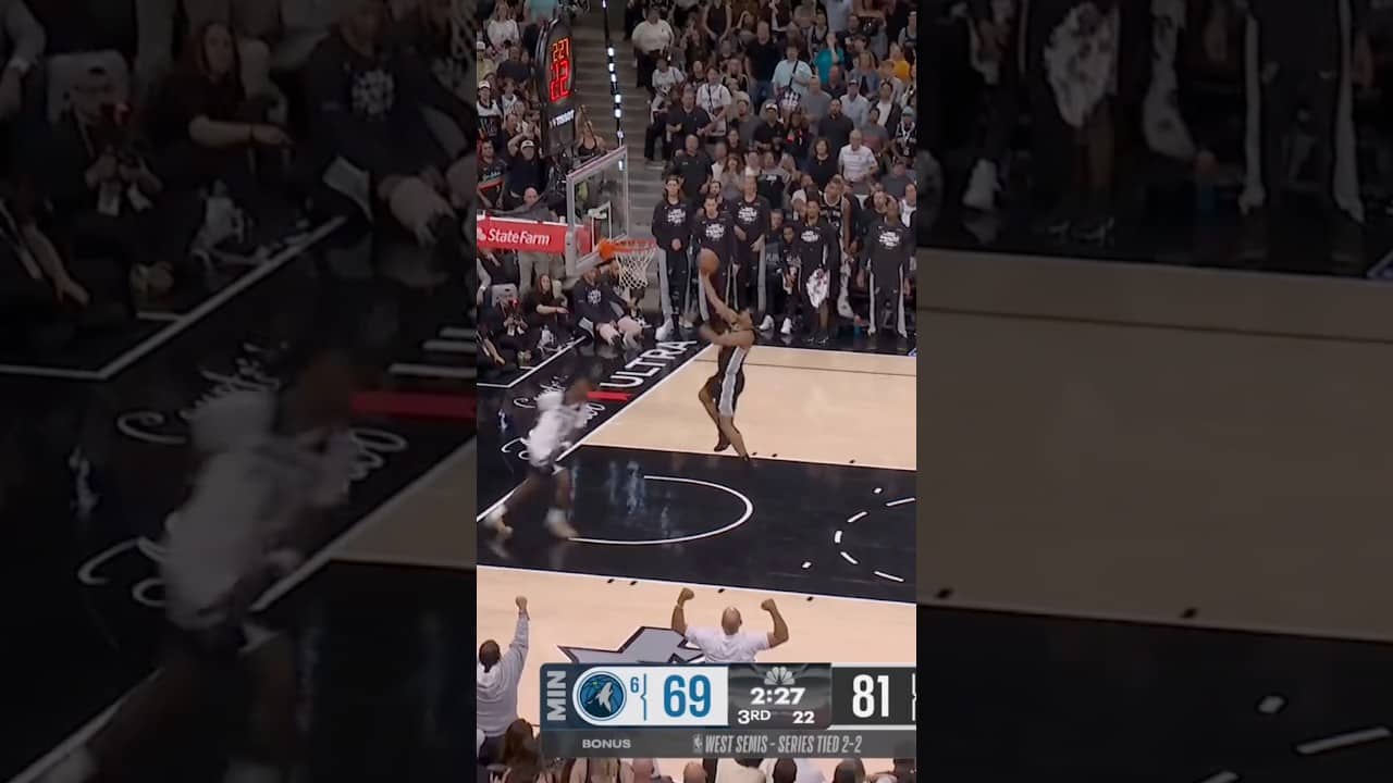 DEFENSE ➡️ OFFENSE #KeldonJohnson #Spurs #NBA