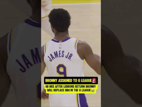 Bronny REPLACES LeBron in G League😭