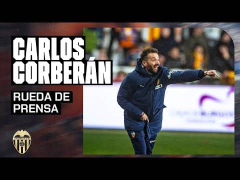 RUEDA DE PRENSA DE CARLOS CORBERÁN POSTERIOR AL BURGOS CF 0 - 2 VALENCIA CF