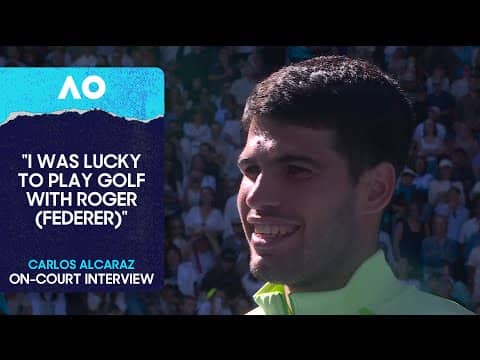 Carlos Alcaraz On-Court Interview | Australian Open 2026 Second Round