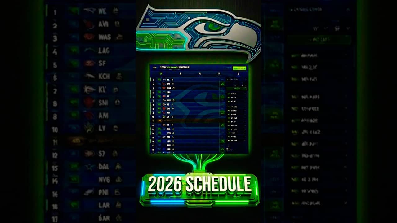🚨THE 2026 SEAHAWKS SCHEDULE 🚨 #nfl #seahawks #seattleseahawks
