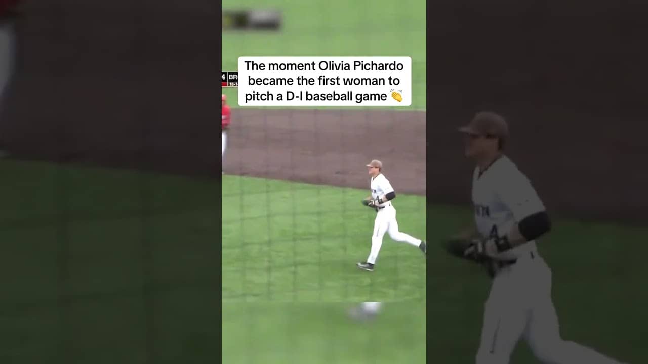 Olivia Pichardo was also the first woman to play D-I baseball in 2023 🔥
