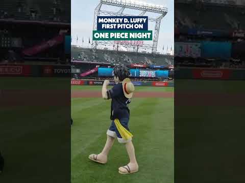 Straw Hat Pirates are in the house for One Piece Night! #onepiece #anime #monkeydluffy #mlb