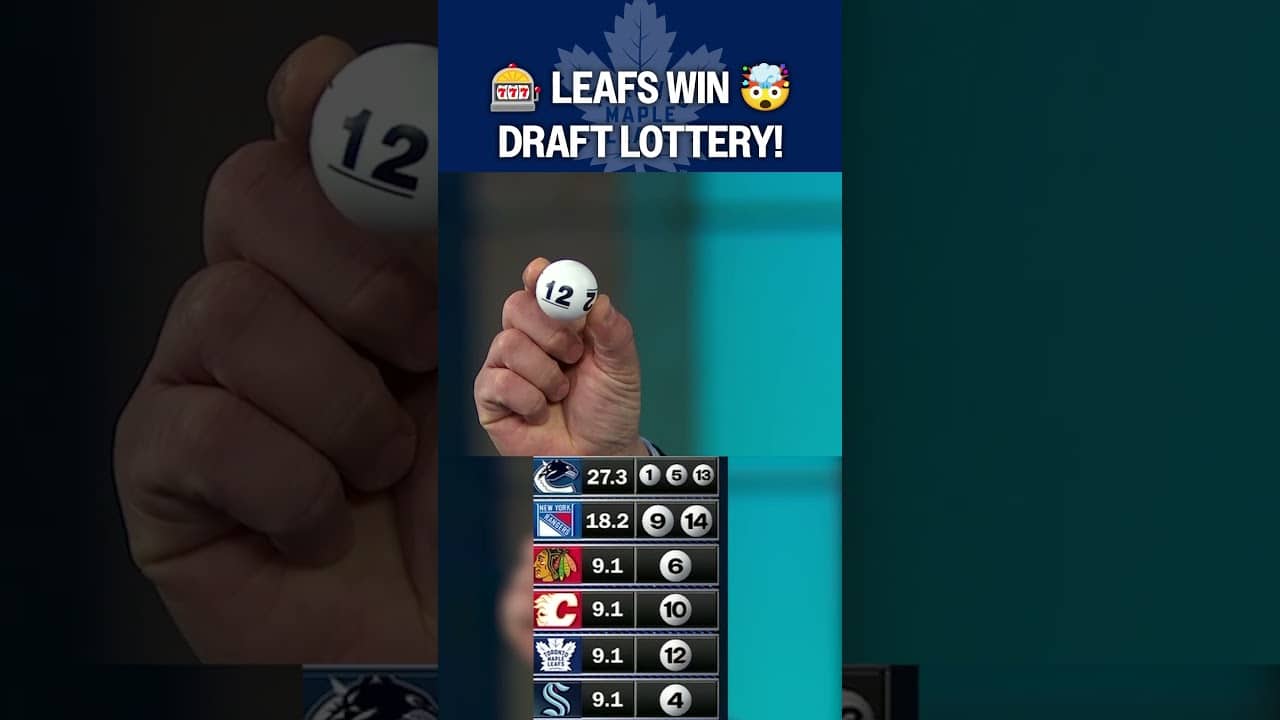 LEAFS WIN FIRST OVERALL PICK! 🤯