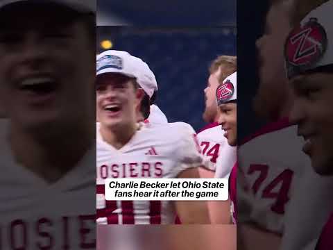 Charlie Becker does not like Ohio State fans 🤬 #cfb #indiana