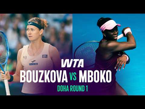 Marie Bouzkova vs. Victoria Mboko | 2026 Doha Round 1 | WTA Match Highlights