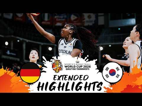 Germany 🇩🇪 v Korea 🇰🇷 | Extended Highlights | #FIBAWWC 2026 Qualifying Tournament