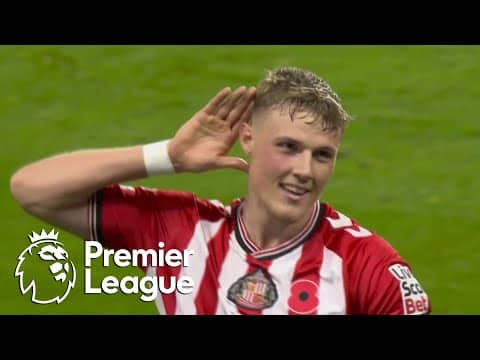'OH HEAR THIS!': Daniel Ballard ROCKETS Sunderland in front of Arsenal | Premier League | NBC Sports