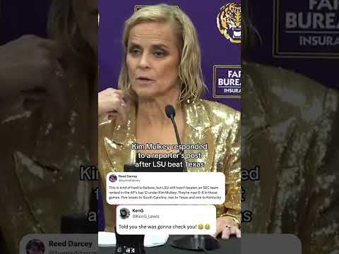 Kim Mulkey will be checking your facts 🧐