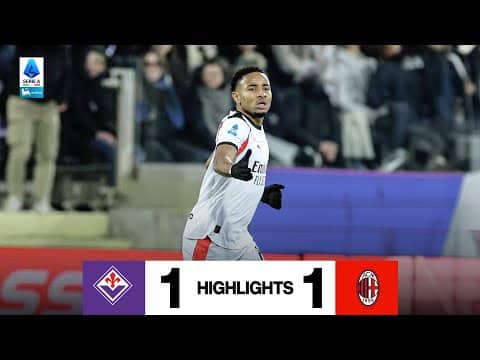 Nkunku entra e la pareggia allo scadere | Fiorentina 1-1 AC Milan | Serie A Highlights