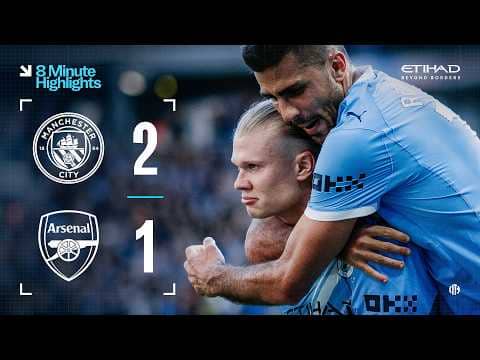 EXTENDED HIGHLIGHTS | City 2-1 Arsenal | The title race is on!