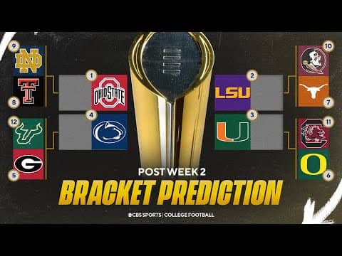 CFP Bracket Predictions after Week 2: USF makes the playoff, Ohio State goes back-to-back 🏆