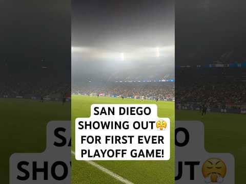 SOLD OUT CROWD🙌 for San Diego FIRST-EVER Playoff Game!
