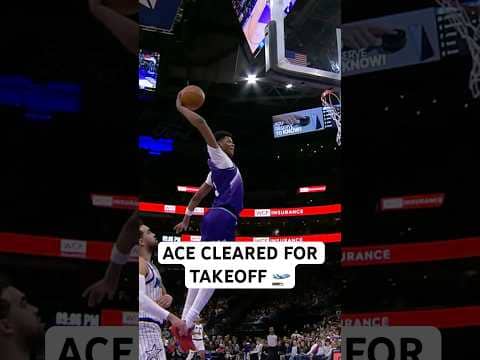 Ace Bailey jumps from narnia for this dunk 😳